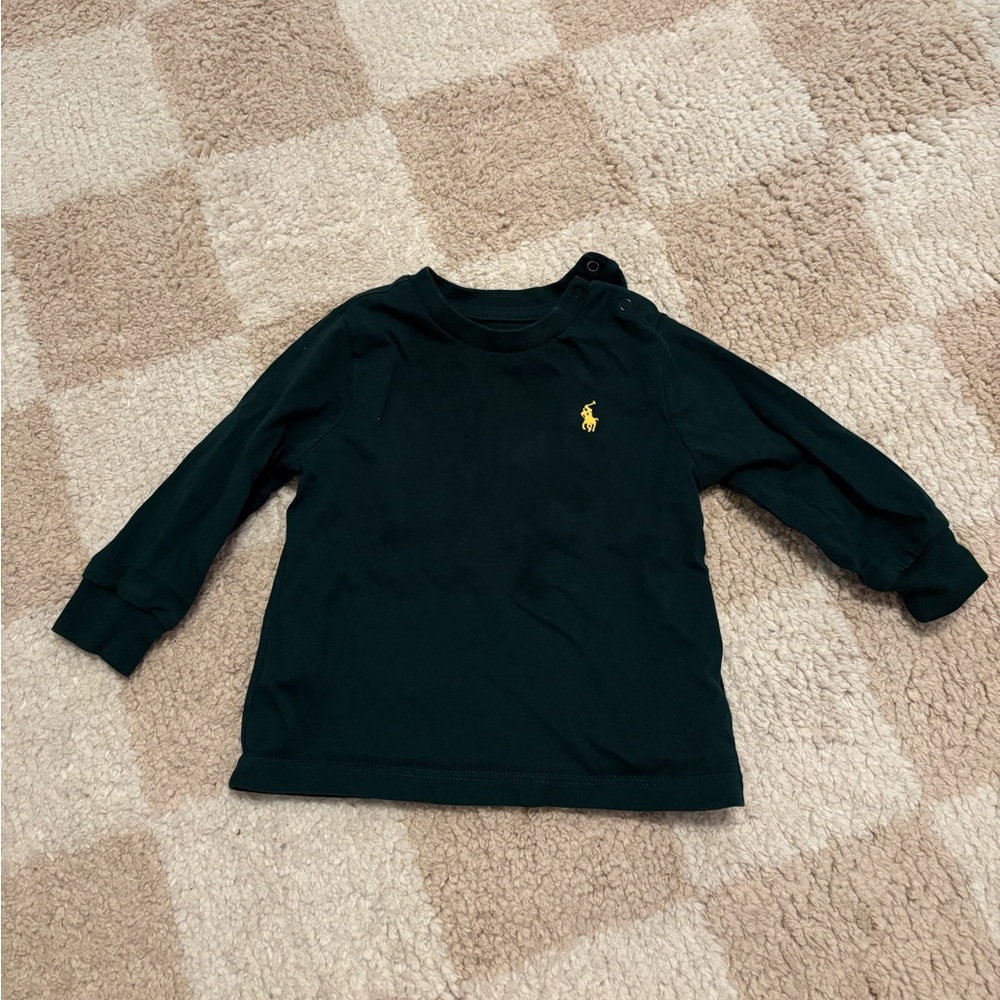 9 month polo long sleeve tshirt